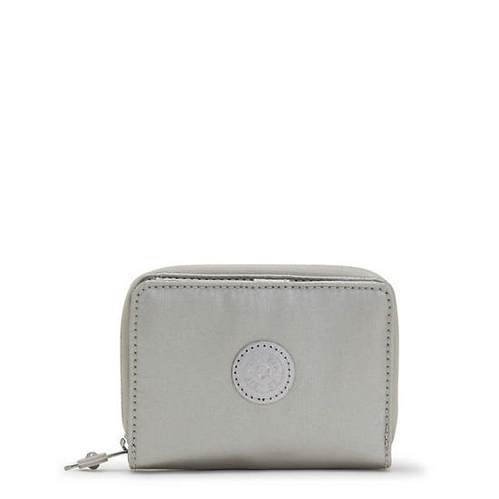 Kipling Money Love Metallic Small Portefeuille Zilver | België 1418PJ